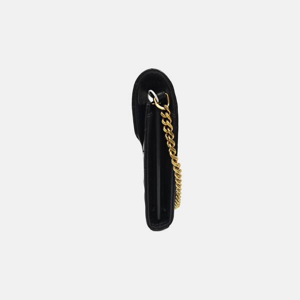 MONOGRAM Medium Chevron Calfskin Black