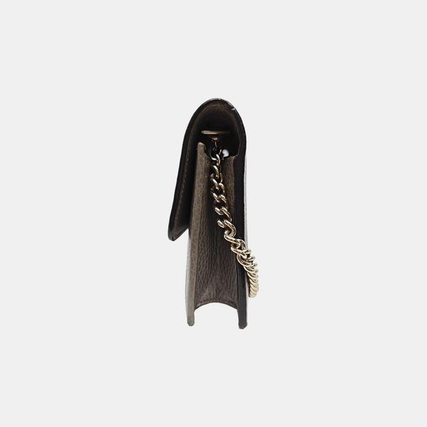 Interlocking G Small Calfskin Gray