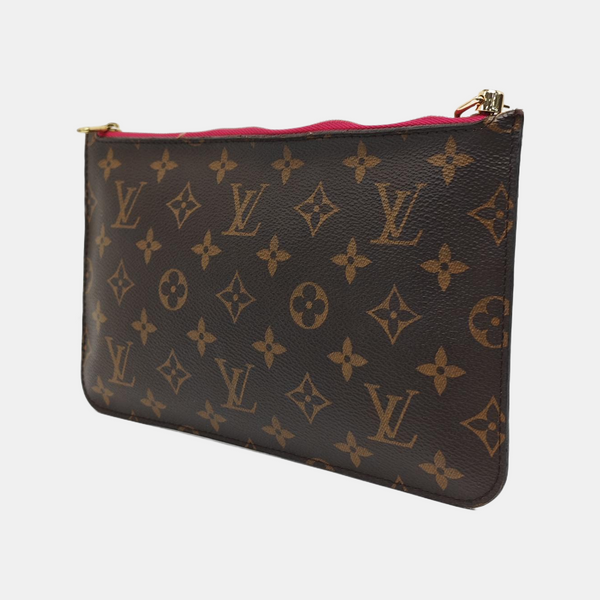 NEVERFULL PM Monogram Coated Canvas Brown