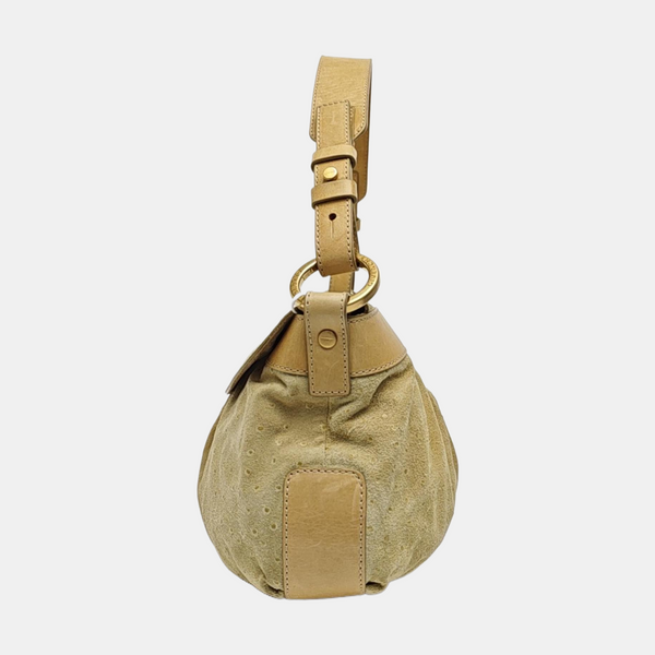 Suede Shoulder Bag Brown