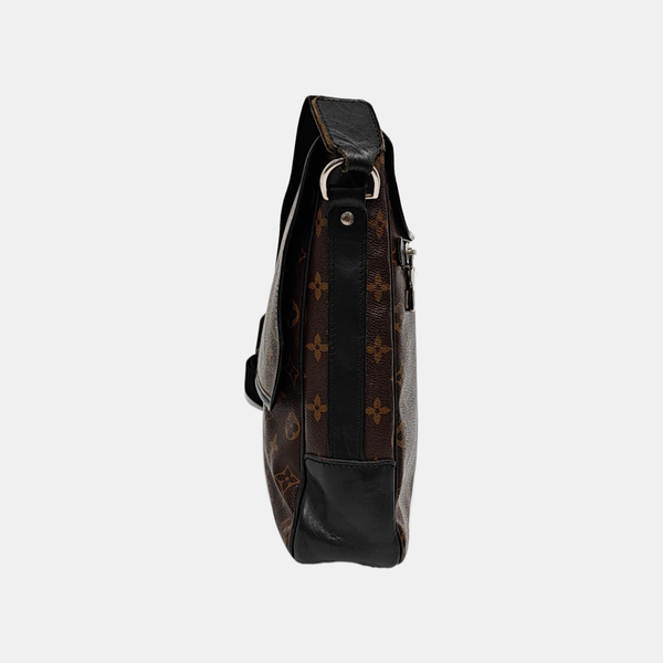 BASS Monogram Coated Canvas Brown
