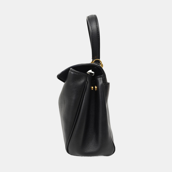 Calfskin Shoulder Bag Mini Black