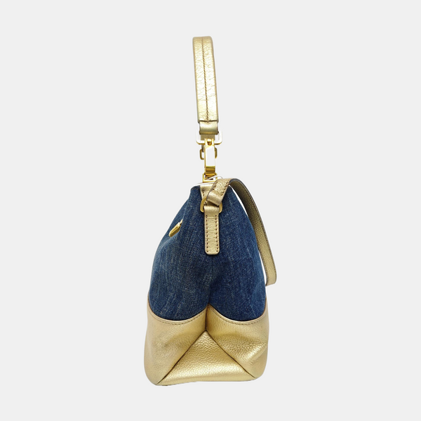 Denim Shoulder Bag Blue