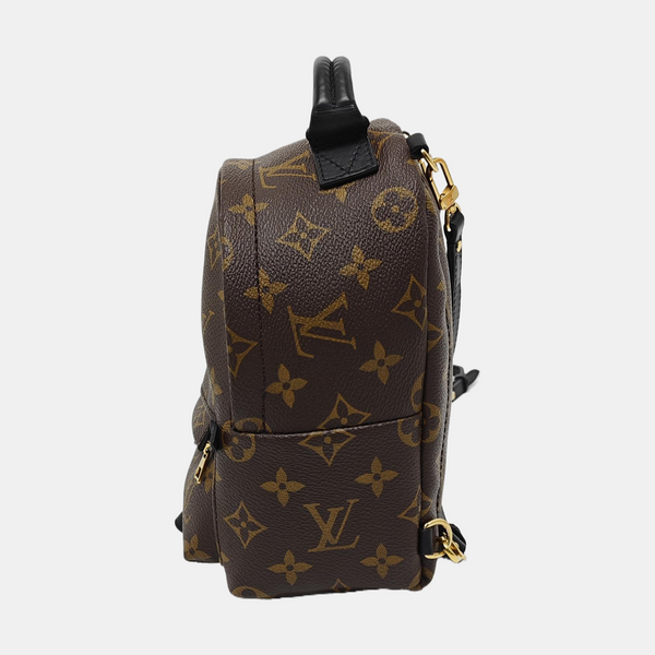PALM SPRINGS Mini Monogram Coated Canvas Brown