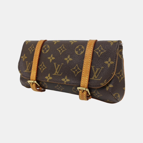 MARELLE Monogram Coated Canvas Brown