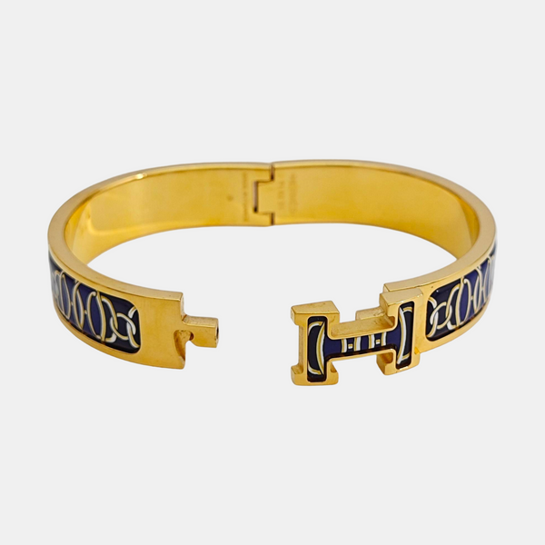 Clic H Metal Gold Bangle