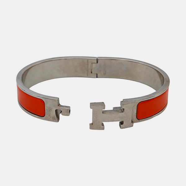 Clic H Metal Orange Bangle