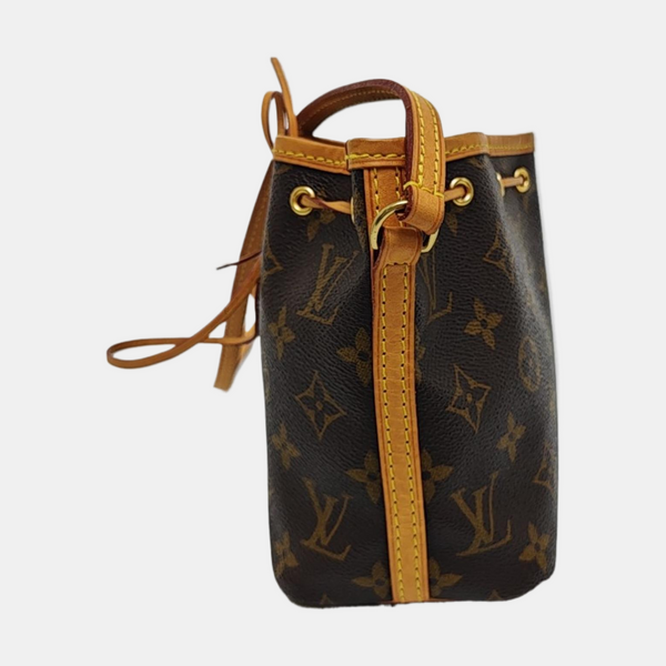NÉONOÉ Nano Monogram Coated Canvas Brown