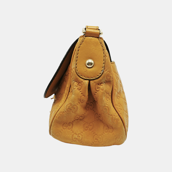 Monogram Calfskin Shoulder Bag Yellow