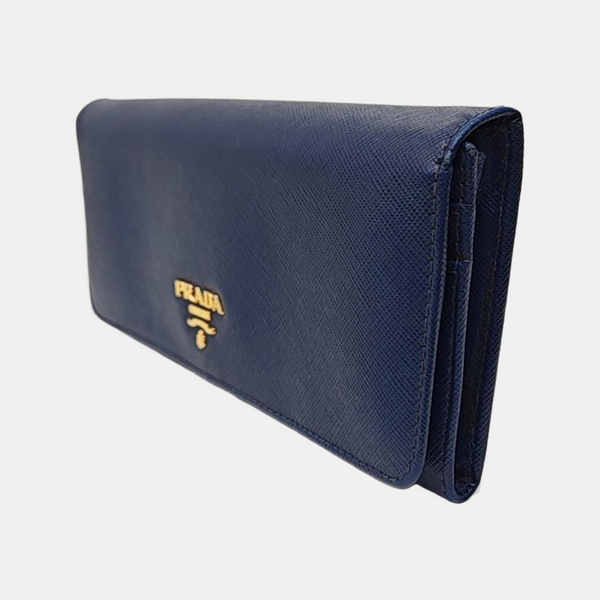 Mini Bag Saffiano Calfskin Blue Wallet