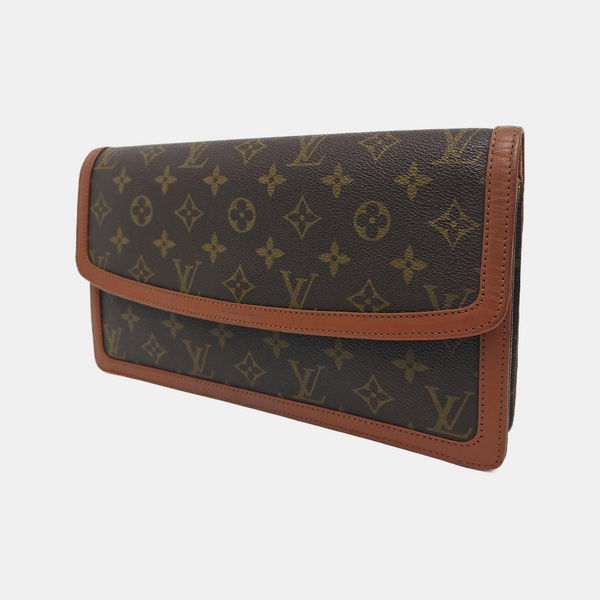 DAME GM Monogram Coated Canvas Brown