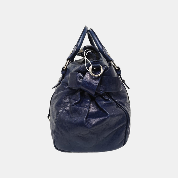 Bow Calfskin Blue