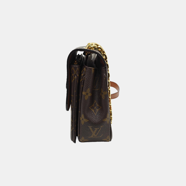 MARCEAU Monogram Coated Canvas Brown