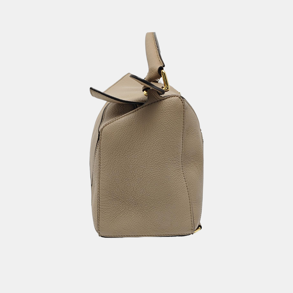 Puzzle Medium Quilted Calfskin Gray