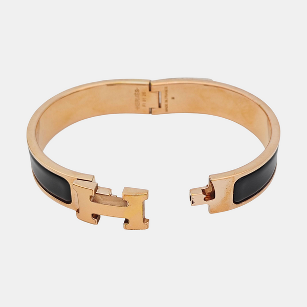 Clic H Metal Rose Gold Bangle