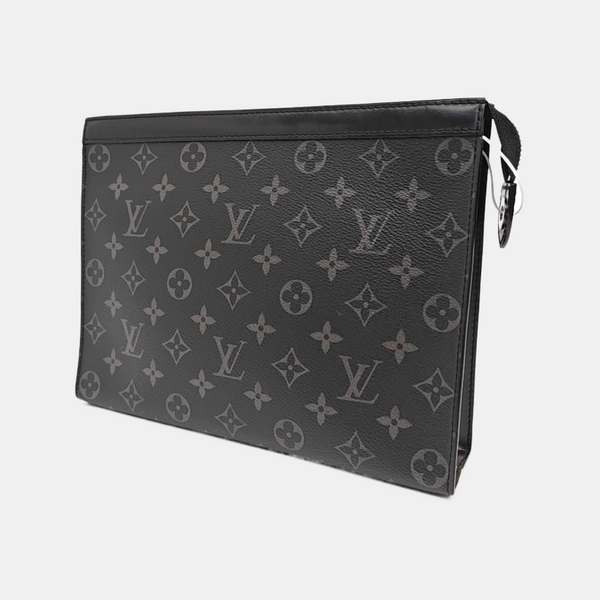 Pochette Voyag MM Monogram Coated Canvas Black