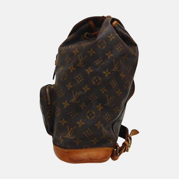 MONTSOURIS GM Monogram Coated Canvas Brown