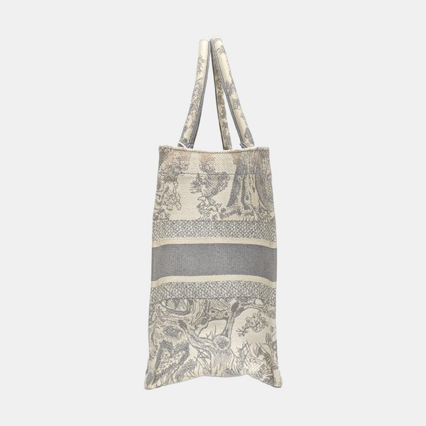 Book Tote Medium Canvas Gray