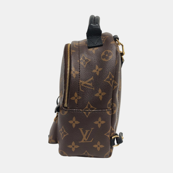 PALM SPRINGS Mini Monogram Coated Canvas Brown
