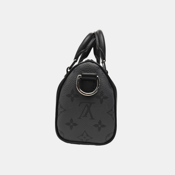 KEEPALL Mini Monogram Coated Canvas Black