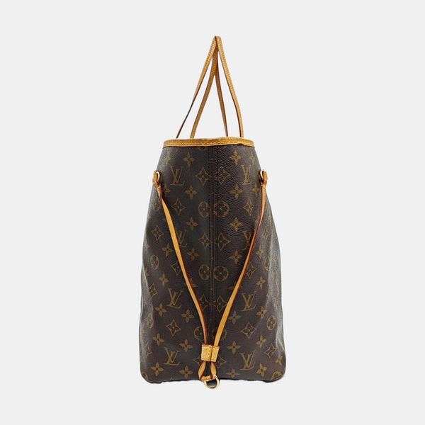 NEVERFULL GM Monogram Coated Canvas Brown