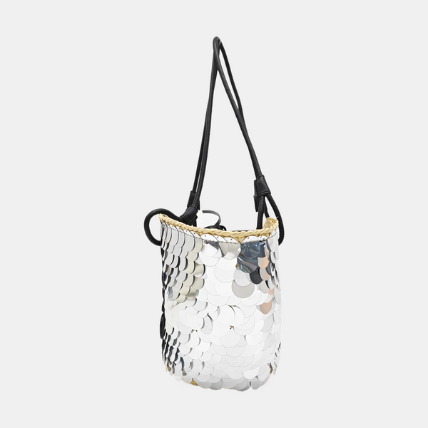 Anagram Basket Small Sequins Silver