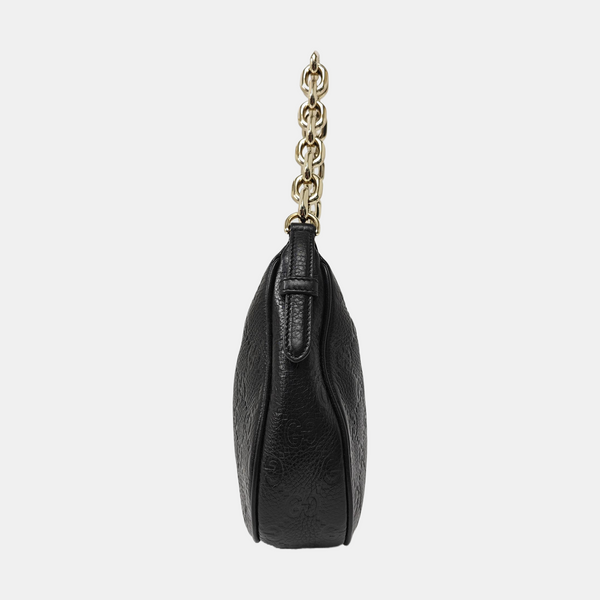 GG Emblem Monogram Calfskin Black
