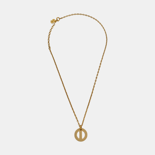 Petit CD Metal Gold Necklace