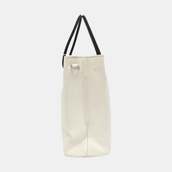 Shopping Bag Super Mini Calfskin White
