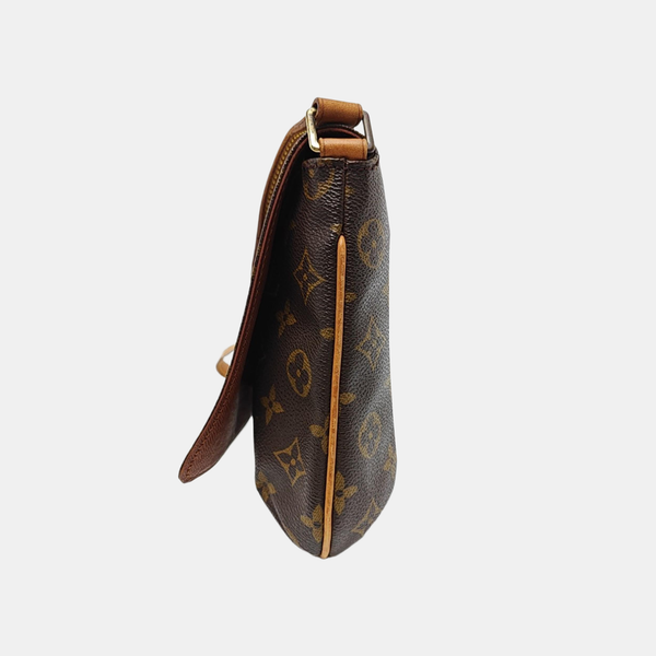 MUSETTE TANGO Monogram Coated Canvas Brown