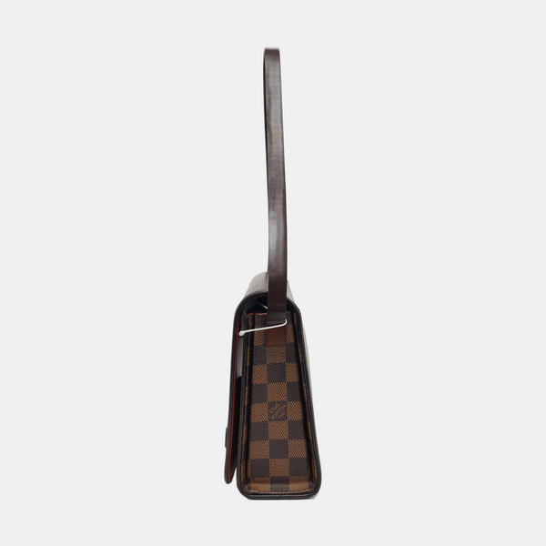 TRIBECA Damier Ebene Coated Canvas Brown