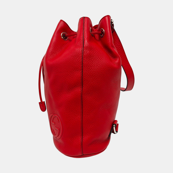Authenticated pre-owned Soho Calfskin Red - Bucket Bag at Looply