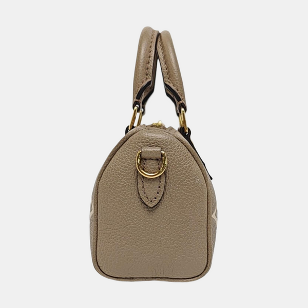 SPEEDY Nano Monogram Piel de becerro gris