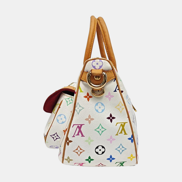 LV × TM RITA Monogram Coated Canvas White