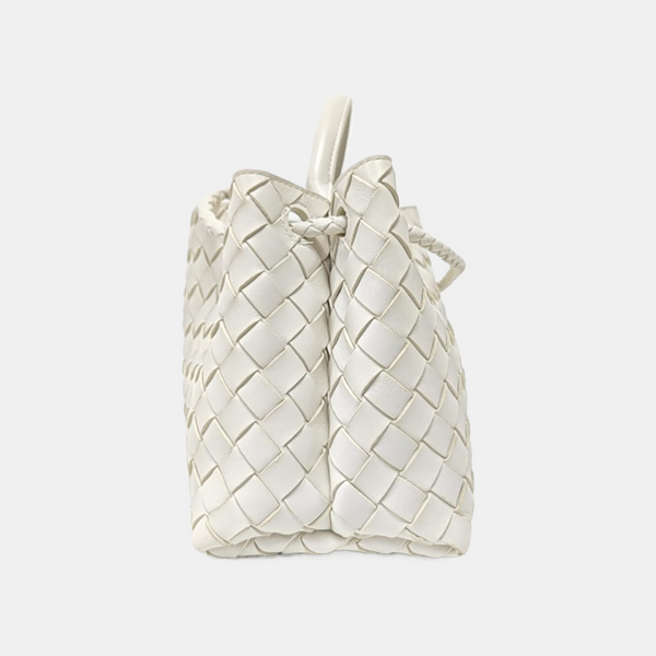 Authenticated pre-owned Andiamo Lambskin White - Shoulder Bag at Looply