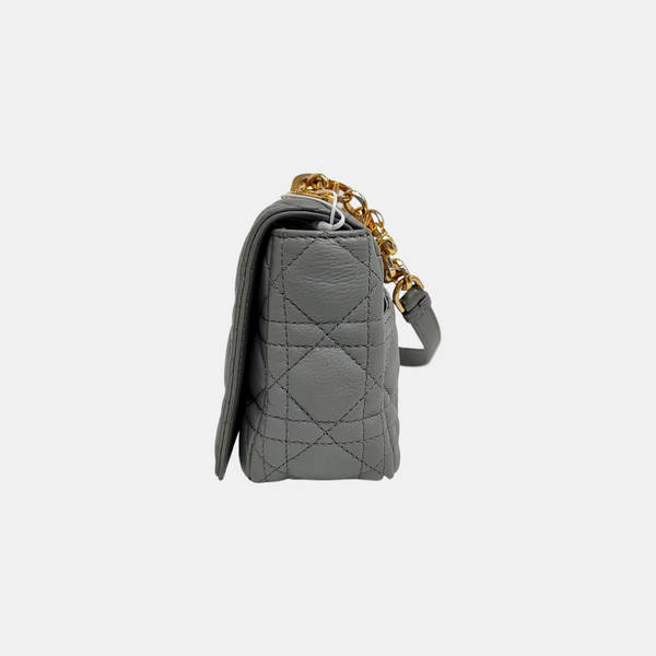 Dior Caro Small Cannage Calfskin Blue