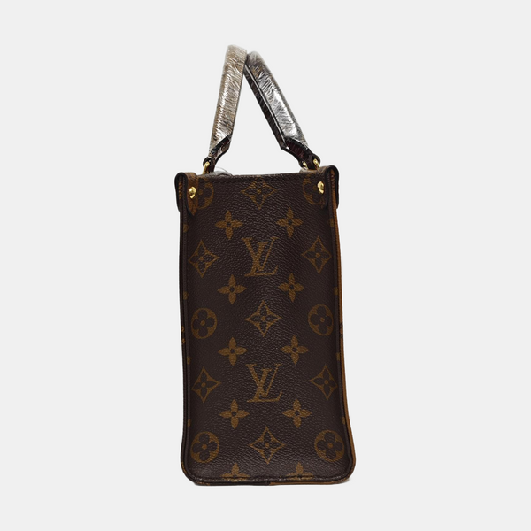 ONTHEGO PM Monogram Coated Canvas Brown