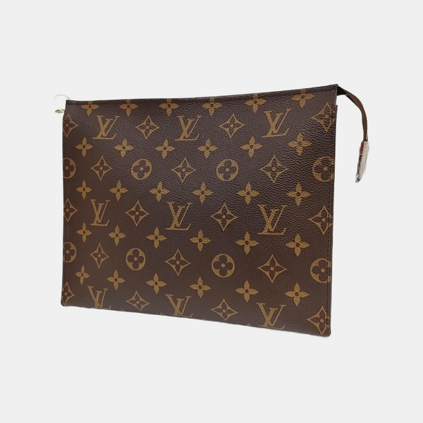 TOILET POCKET 26 Monogram Coated Canvas Brown