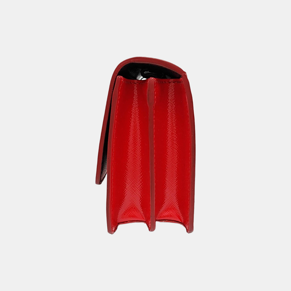 Patent Leather Shoulder Bag Red