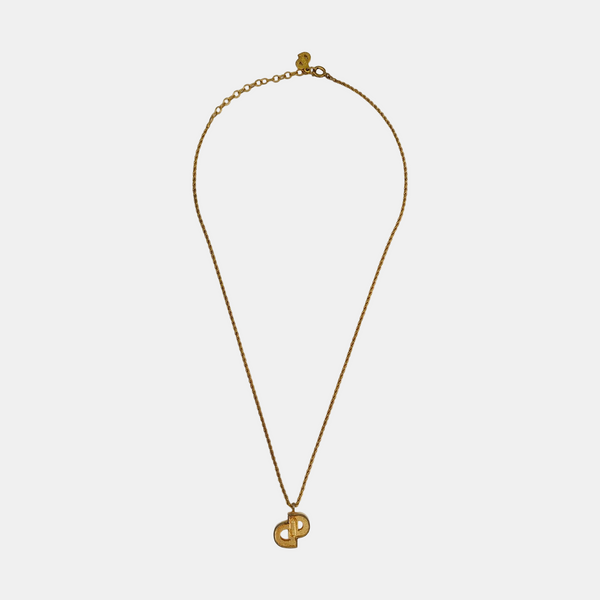 Petit CD Metal Gold Necklace