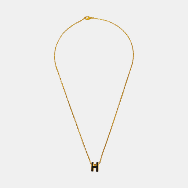 Pop H Metal Gold Necklace