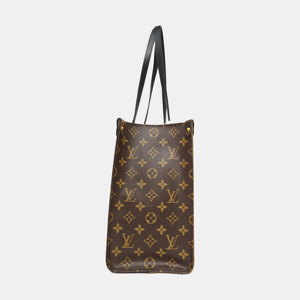 ONTHEGO MM Monogram Coated Canvas Brown