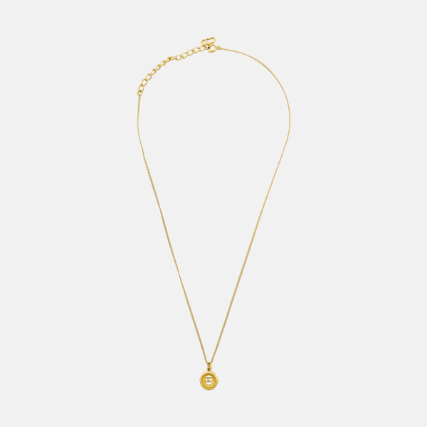 Petit CD Metal Gold Necklace