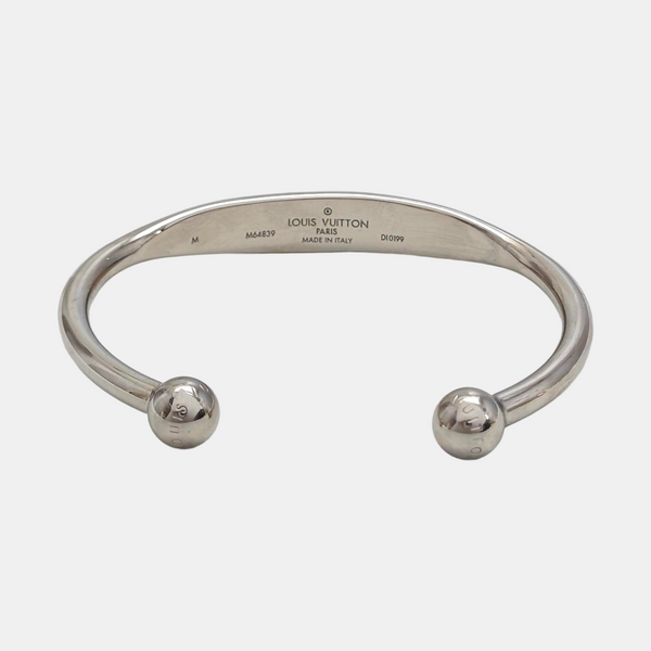 MONOGRAM Metal Silver Bangle