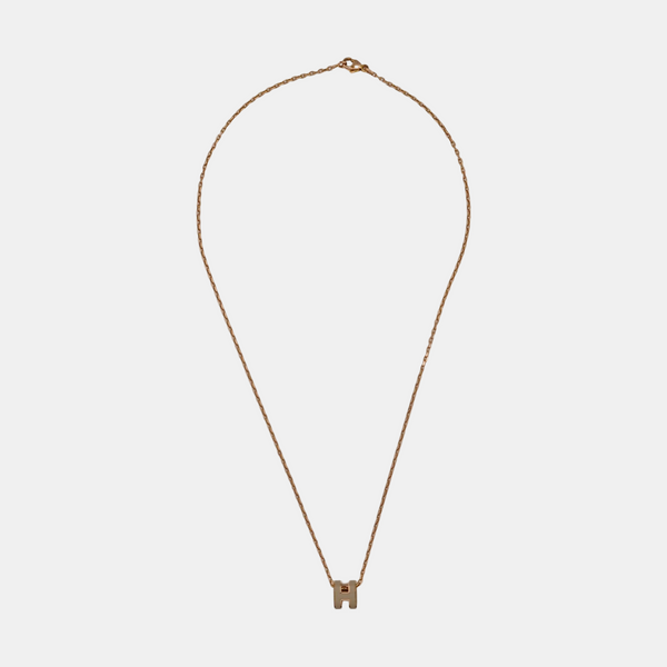 Pop H Metal Rose Gold Necklace