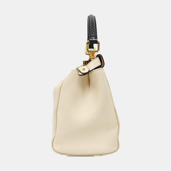 Peekaboo Mini Calfskin White