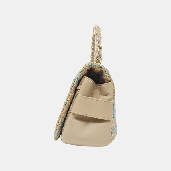Wool Shoulder Bag Beige
