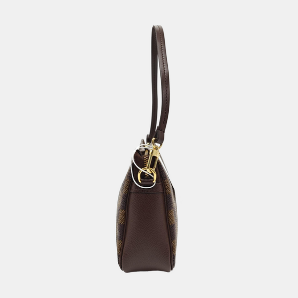 TROUSSE MAKE UP Damier Ebene Coated Canvas Brown