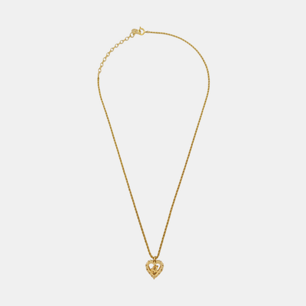 Dior Oblique Metal Gold Necklace