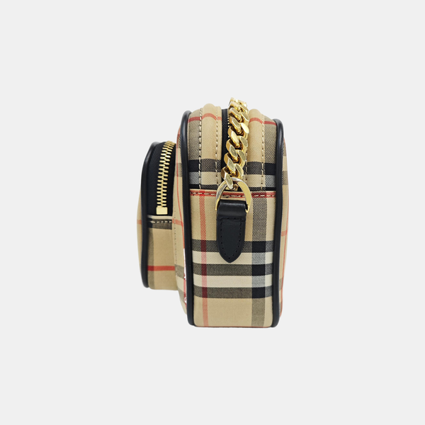Fabric Shoulder Bag Brown